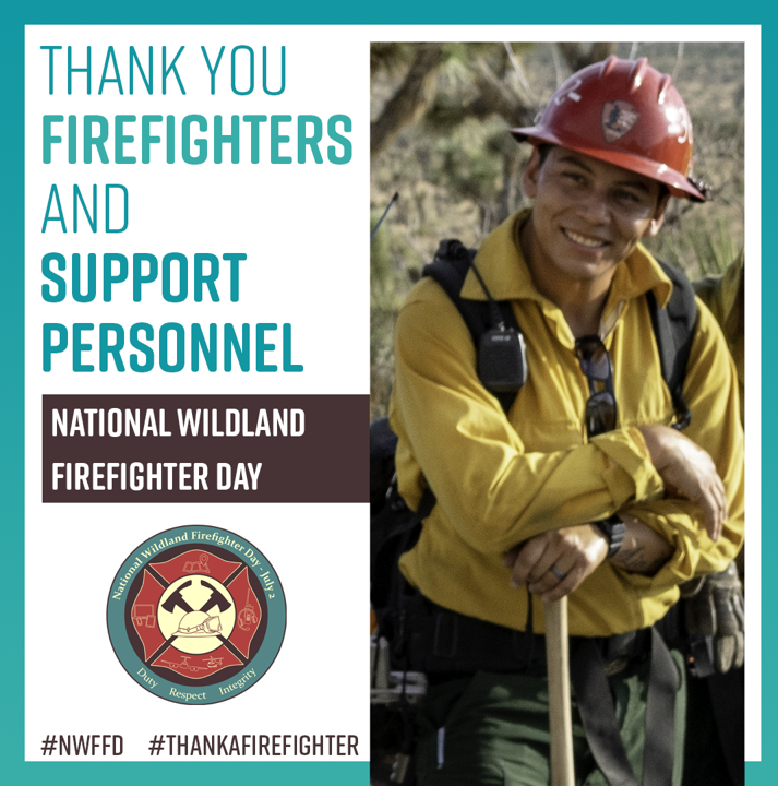 Today is #NationalWildlandFirefighterDay, so please take the time to thank the women and men you help protect us everyday. Even on this special day thanking them, these firefighters and essential support staff are hard at work across the US and in Canada