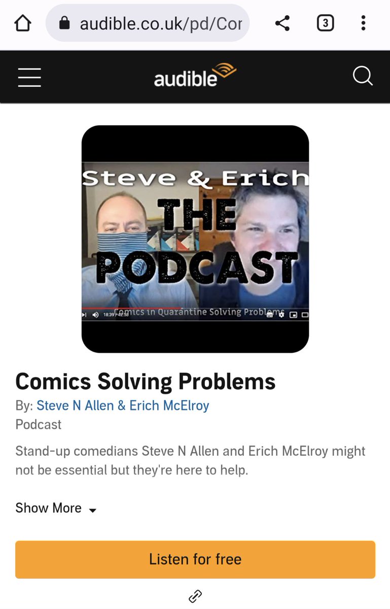 We're on Audible‽ How the H did that happen? Don't question it, we must be worthy of it.
audible.co.uk/pd/Comics-Solv…