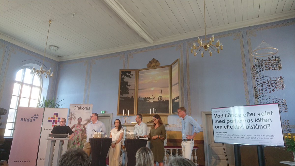 Åter i mitt favoritfolkrörelseställe. Bra att <a href="/danielalm/">Daniel Alm</a> och <a href="/JoakimHagerius/">Joakim Hagerius</a> lyfter sitt och sina kyrkors engagemang för biståndet. Som aktiv och styrelseledamot i Västerortskyrkan i Vällingby blir jag lite stolt över min kyrkoledare. Bra att <a href="/equmeniakyrkan/">Equmeniakyrkan</a> tar ställning!