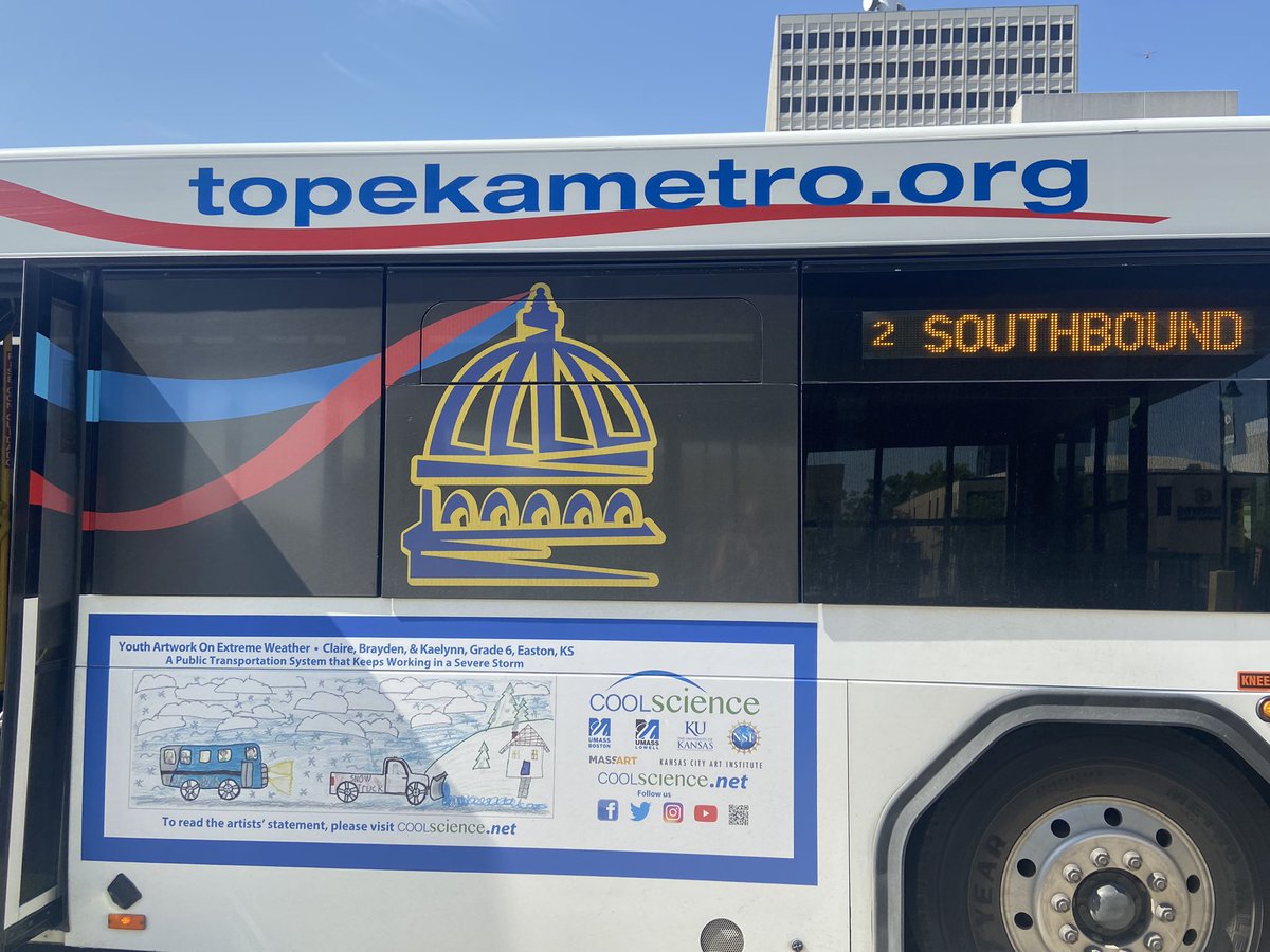 SandyGurss's tweet image. What a thrill to see PRMS #CoolScience art work on the #TopekaMetro Buses! Another VERY PRoud Rams’ Teacher moment! @USD449