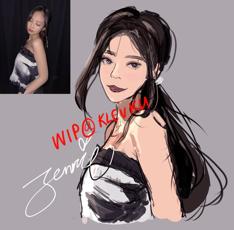 jennie sketch.
#blackpink
