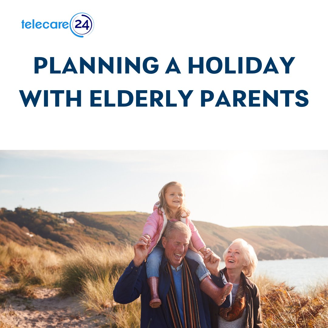 Telecare24's tweet photo. Planning a holiday with elderly parents offers a treasured opportunity for shared joy. However, planning a holiday with elderly parents brings unique considerations.

Follow the link to read more - https://t.co/XoyVoU1Tpb https://t.co/WtsWaPvSzb