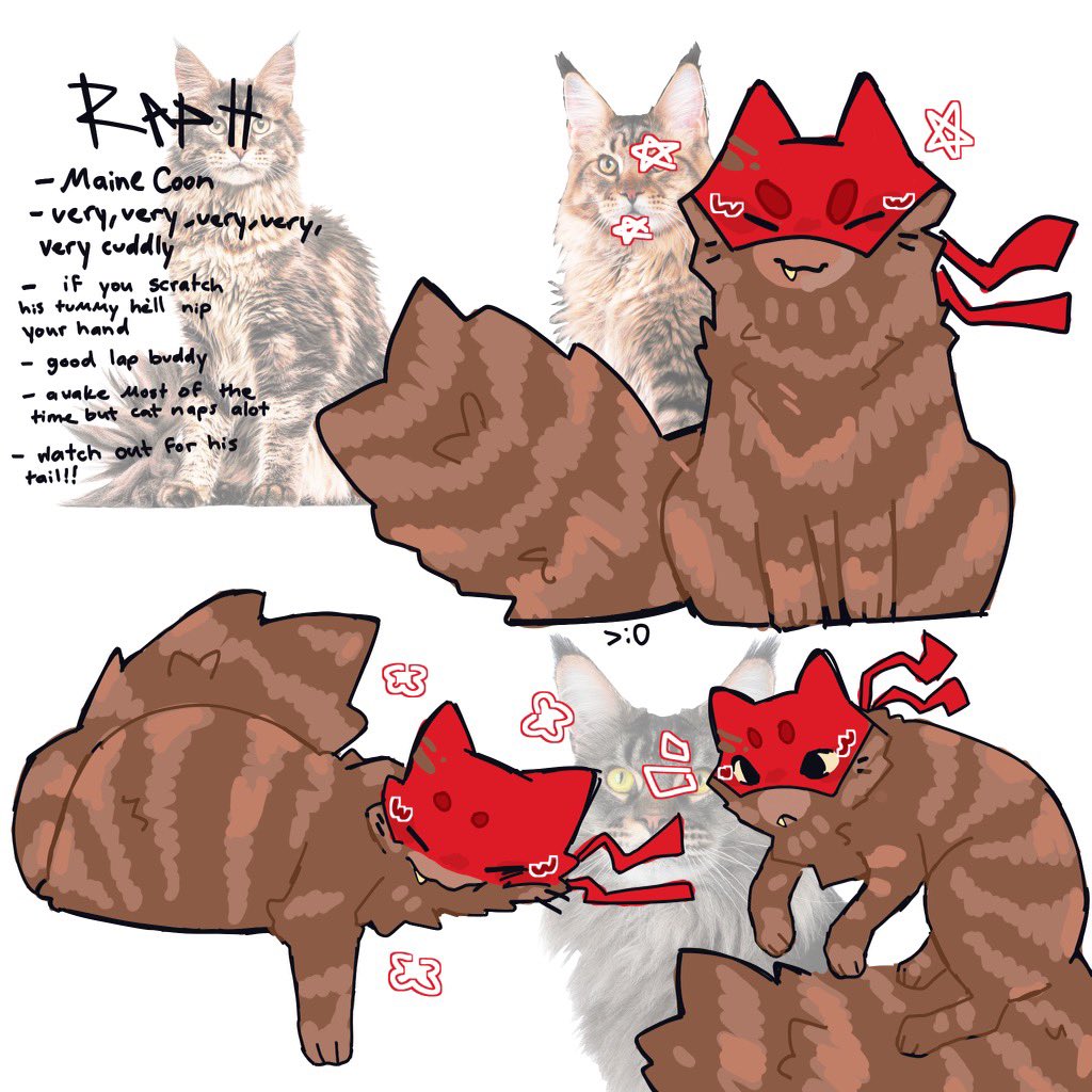FunkyZomz's tweet photo. Rottmnt as cats!!>:3
#rottmnt #cats #rottmntau https://t.co/5OehG28vvx