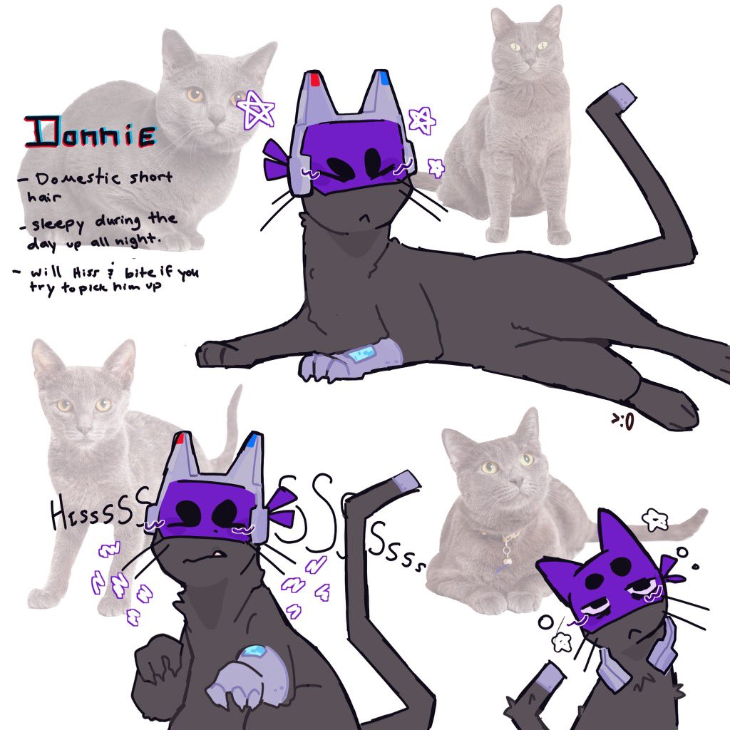FunkyZomz's tweet photo. Rottmnt as cats!!>:3
#rottmnt #cats #rottmntau https://t.co/5OehG28vvx