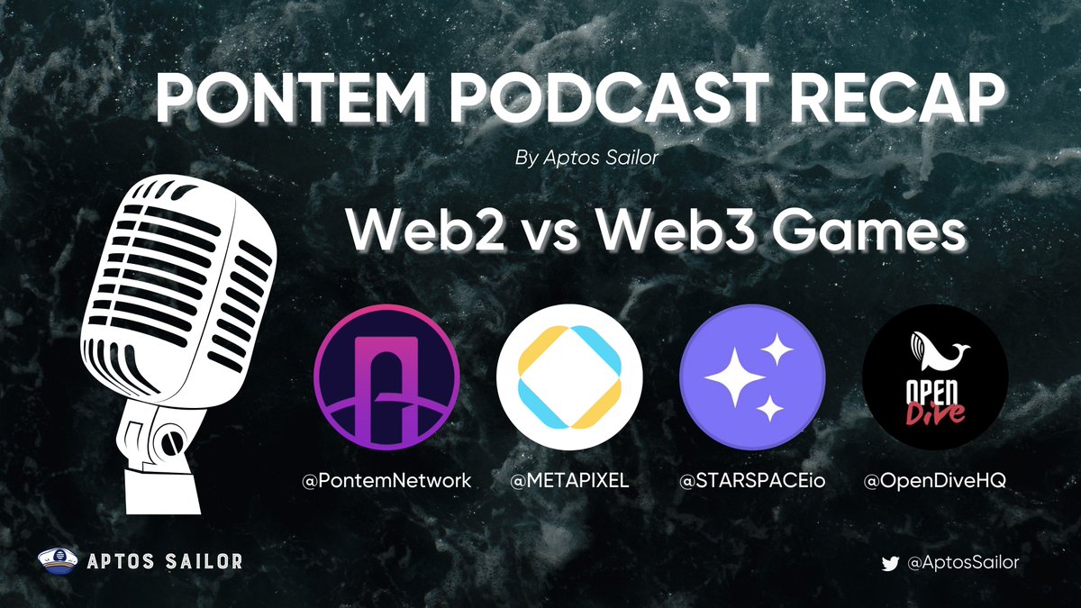 @AptosSailor crew might be late to the party #MoveCon, but we never miss out on a good time!

Venturing w us on <a href="/PontemNetwork/">Pontem Labs</a>'s space with <a href="/METAPIXEL/">METAPIXEL</a> <a href="/OpenDiveHQ/">OpenDive</a> @starspaceIO about Web2 vs Web3 gaming, &amp; diving deeper into the opportunities and challenges of the vertical!

A 🧵