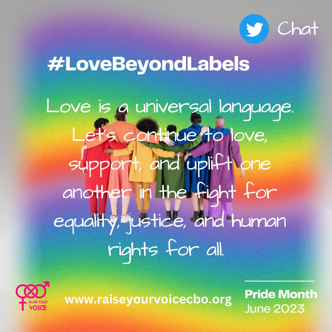 Love is a universal language spoken by all regardless of age, sex,gender and social-economic status.
#LoveBeyondLabels