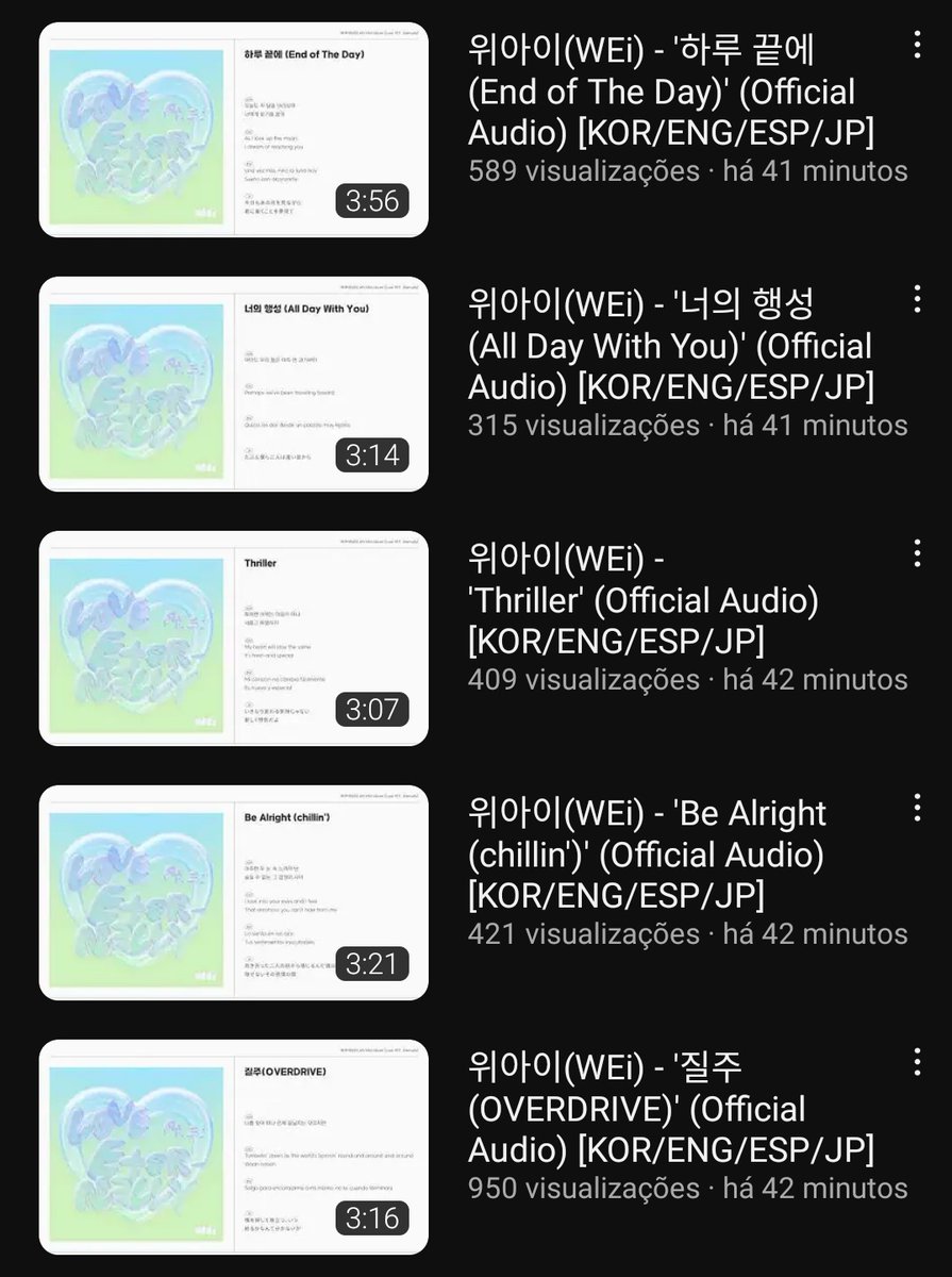 WEiBrazil's tweet photo. [#INFO] 29.06.23 | No canal oficial do
WEi no YouTube foram disponibilizados vídeos com traduções oficiais em inglês, espanhol e japonês para todas as canções do seu novo mini-álbum.

#WEi_Eternally #Eternally #위아이 #WEi 

@WEi__Official #Overdrive https://t.co/KUZST6Z5rv