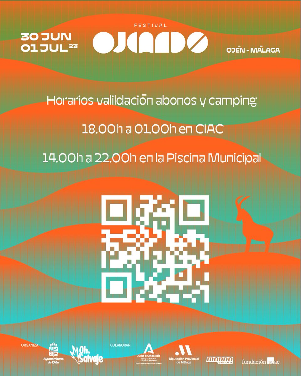 ¡Qué nos queda un díaaa! ¡Este año hemos puesto dos puntos de validación para facilitar el acceso! Podréis validar vuestro abono, entradas y/o camping en el CIAC (el sitio de siempre) o en la piscina.