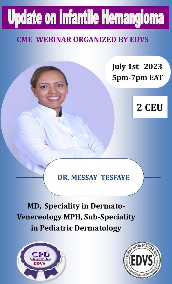 Infantile hemangioma is the commonest vascular tumor in children.

Get registered to get updates on it the coming Saturday 5:00pm

forms.gle/nmzbiD2T6vXX8y…