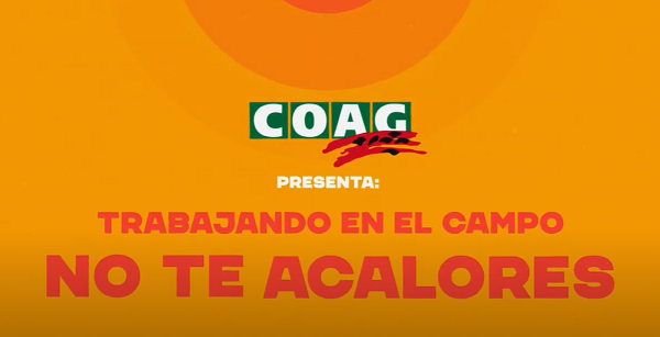 CuadernoAgrario's tweet photo. ☀️@La_COAG lanza una campaña divulgativa para prevenir los #golpesdecalor durante el desempeño de las actividades agrarias👩🏻🌾🚜🌾
+INFO➡️https://t.co/wGh6g59TC2
📺¡Incluye el vídeo divulgativo de la campaña! #noteacalores🥵 https://t.co/QTMm1TUaje