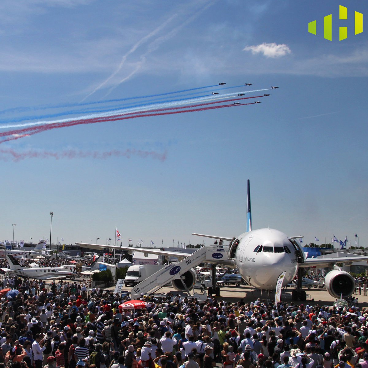 _THCollective's tweet photo. Over the last month, our team have been busy both in the UK and overseas in Europe. Most notably we installed an exhibition stand at #ParisAirShow2023  The complex build saw most of our team out in Paris for almost the whole month of June! 🌍✈️
 #eventmanagement #exhibition https://t.co/G37Q9q7FlP