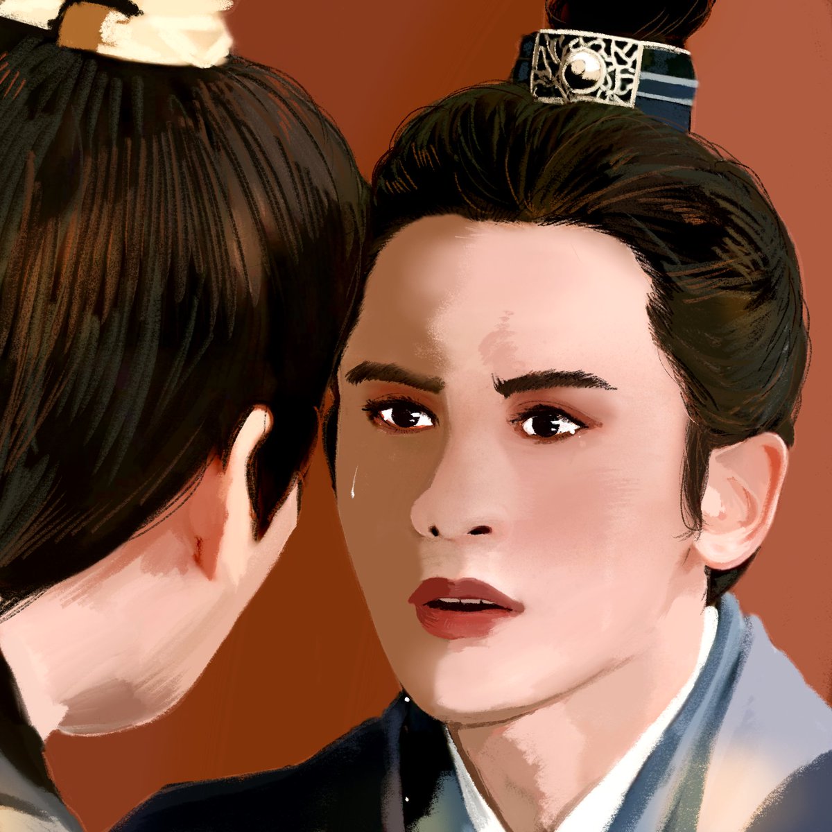 #30daysdrawingzhangzhehan
#WordOfHonor 

Repost because i did the eyes wrong and repainted some facial aaaaaaaaaaaaa (redraw scene from EP.24) 🥲✌️