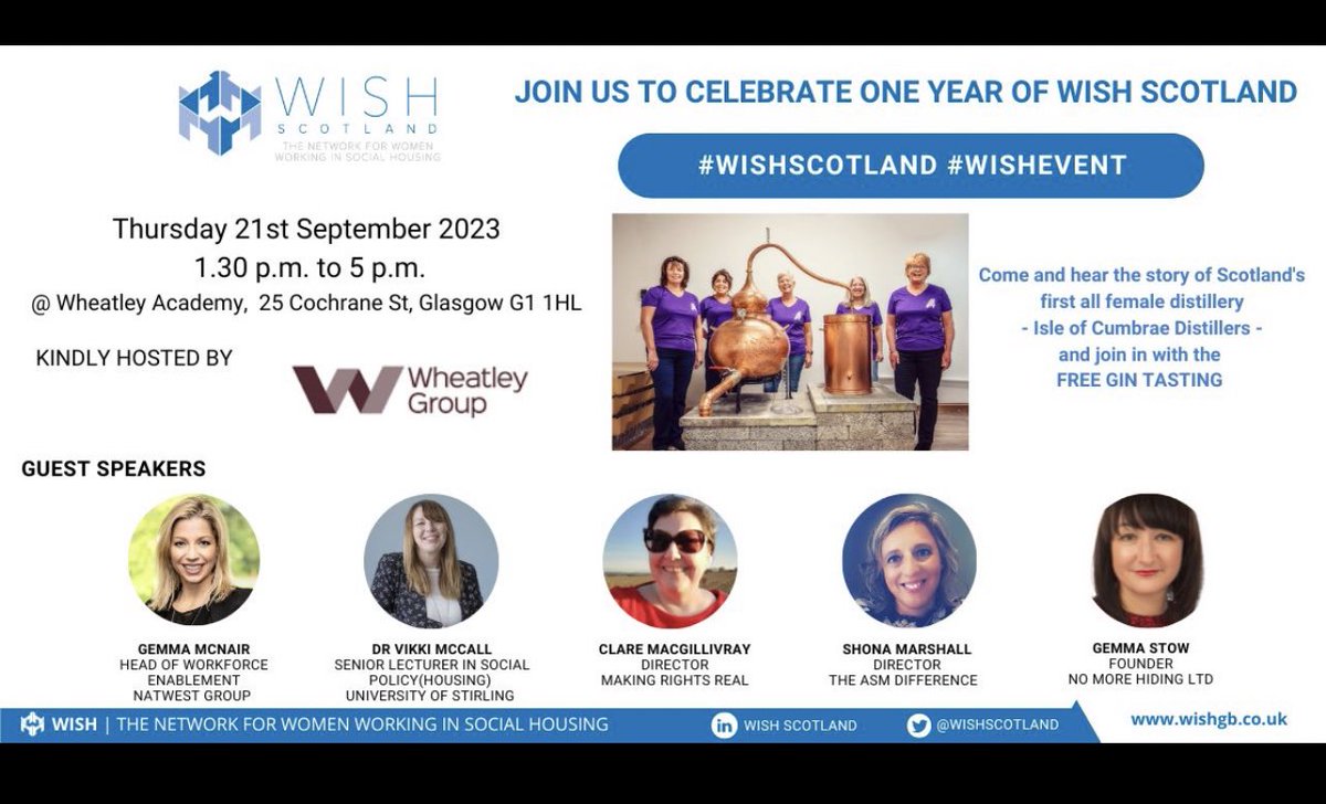A reminder that our next in-person event is available now to book at wishgb.co.uk/events/scotlan…

We have some fantastic speakers lined up and are looking forward to seeing you all there on 21st September