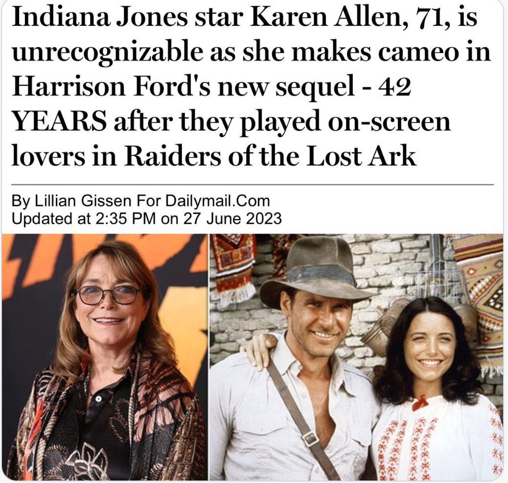 keanespirit's tweet photo. So in todayβs Me-Too age, the #DailyMail ghoul, #LillianGissen, takes great delight in a having a go at the temerity of Karen Allen ageing 42 years & becoming β#unrecognisableβ
Well, #LillianGissen, how would like a glimpse into your future? #Shameful
#Ageism #HowDoYouLikeIt? https://t.co/uc6g6Zxp95