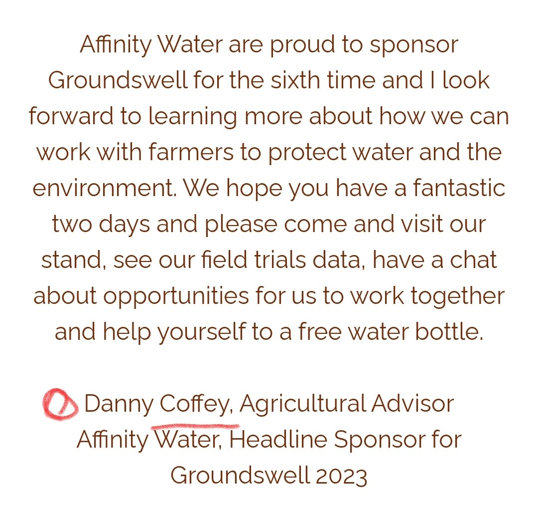 gilliancopsey's tweet photo. Look who sponsored Groundswell
Is Danny Coffey of #AffinityWater related to Therese Coffey, or just a bizarre coincidence?
#TorySewageParty https://t.co/AVJ96c4UHC