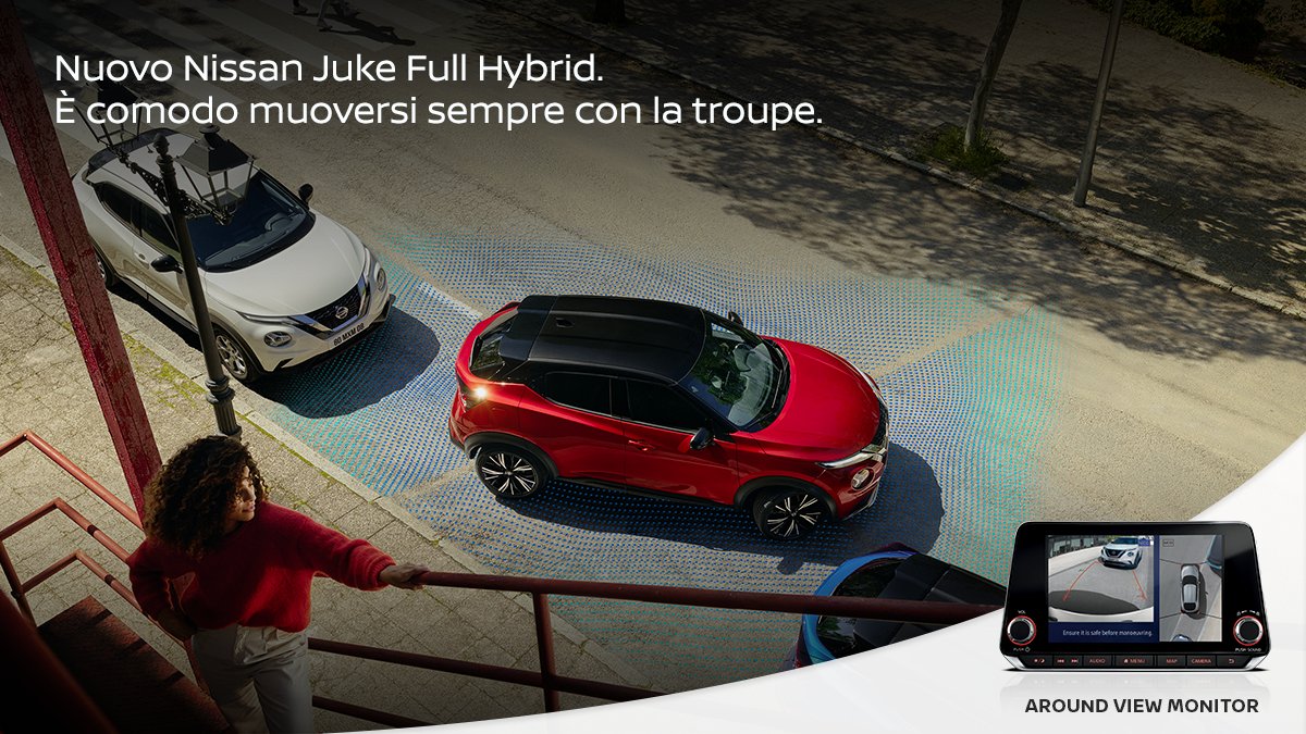 Nissanitalia's tweet photo. Muoversi in città non è un problema quando hai un intero set di telecamere integrate che riprendono diverse angolazioni, per garantirti manovre sempre sicure e fluide.
#Nissan #Juke #AroundViewMonitor #CameraDay #NissanJuke https://t.co/FrxDRNY60s