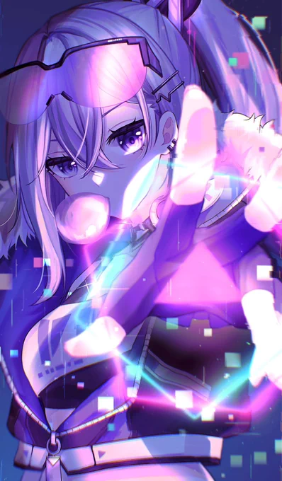 「私に勝とうなんて100年早い」  #銀狼 #SilverWolf #ファンアート募集コンテスト #スターレイル  (制作過程はツリー)