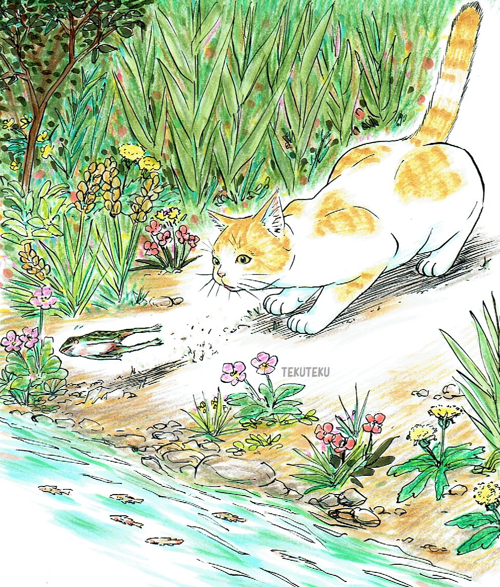美智さん、はじめまして😊 ありがとうございます✨ 漫画の原稿用紙にペンで線画を描いたものをコピー用紙にコピーして、それにコピックと色鉛筆で着色して、それをスキャナーで取り込んでおります🎶