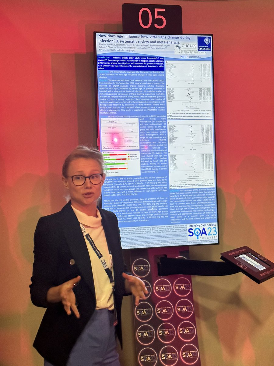 Cherry Lumley (@cherry_lumley) on Twitter photo Charlotte sharing her team’s research: How does age influence how vital signs change during infection? A systematic review and meta analysis. <a href="/sarah_vollam/">Dr Sarah Vollam</a> <a href="/OUHospitals/">OUH</a> <a href="/KadoorieCentre/">OxCritCareResearch</a> <a href="/OxCritCare/">Oxford Critical Care</a> #SOA23 <a href="/NIHRresearch/">National Institute for Health and Care Research</a> <a href="/UniofOxford/">University of Oxford</a> Charlotte sharing her team’s research: How does age influence how vital signs change during infection? A systematic review and meta analysis. <a href="/sarah_vollam/">Dr Sarah Vollam</a> <a href="/OUHospitals/">OUH</a> <a href="/KadoorieCentre/">OxCritCareResearch</a> <a href="/OxCritCare/">Oxford Critical Care</a> #SOA23 <a href="/NIHRresearch/">National Institute for Health and Care Research</a> <a href="/UniofOxford/">University of Oxford</a>