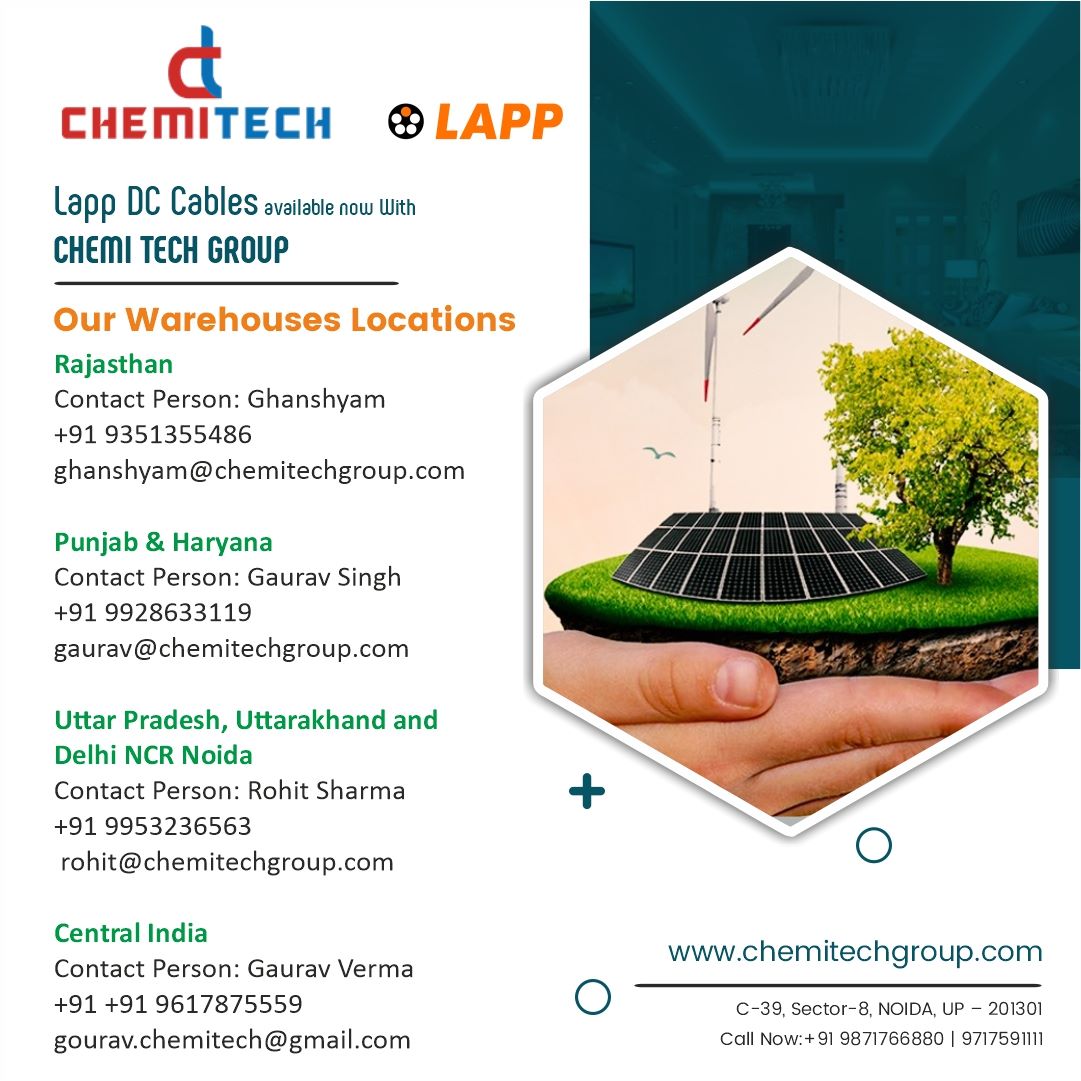 ChemitechG's tweet image. Power up your projects with Lapp DC Cables!  Engineered for optimum performance and durability, these cables are now in stock at Chemitech Group. 
Visit Us: chemitechgroup.com
#LappDCCables #ChemitechGroup #PoweringYourProjects