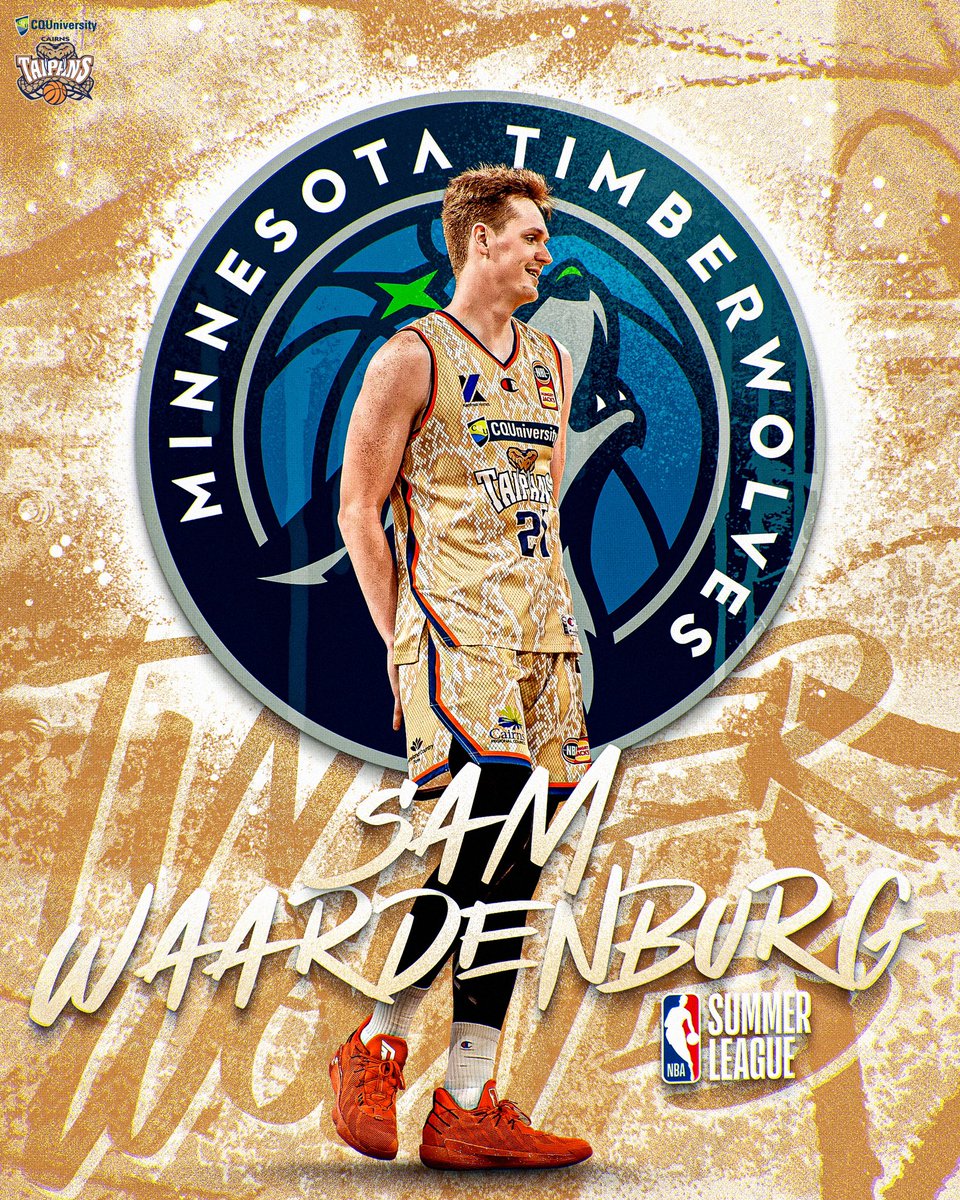 CairnsTaipans's tweet photo. Waardenburg in Vegas!! 🎰

A big congratulations and good luck to Sam Waardenburg who is set to suit up for the @Timberwolves in their Summer League stint 🐺 https://t.co/7L9x7dpVoy