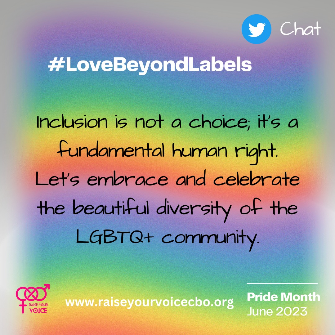 Diversity is beautiful, let's embrace  and celebrate it.
#LoveBeyondLabels