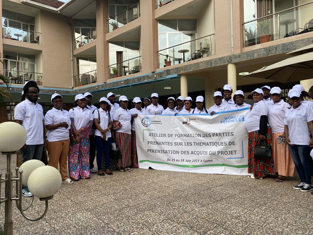 acef_rdc's tweet photo. Nord Kivu : Tout est bien, qui finit bien.  

28 Membres des ACEF section Nord-Kivu ont eu le grand plaisir de prendre part à un atelier de formation des parties prenantes sur les thématiques de pérennisation des acquis du projet du 25 au 28 juin 2023 organisé par ONU Femmes. https://t.co/iHGnHbfdz8