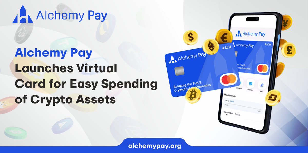 📢#AlchemyPay Launches Crypto Card Service for Easy Spending of Crypto Assets💳

This crypto card supports instant global shopping and can be easily topped up with mainstream tokens.

Learn about the detail of the card here: 
alchemypay.medium.com/alchemy-pay-la…

$ACH
