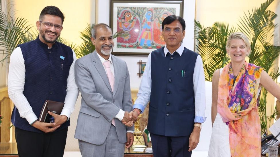 UNICEF India (@unicefindia) on Twitter photo Sanjay Wijesekera <a href="/S_Wijesekera/">Sanjay Wijesekera</a>, UNICEF Regional Director for South Asia <a href="/UNICEFROSA/">UNICEF South Asia</a> and Cynthia McCaffrey, <a href="/UNICEFIndiaRep/">Cynthia McCaffrey</a> met with Minister <a href="/mansukhmandviya/">Dr Mansukh Mandaviya</a>, <a href="/MoHFW_INDIA/">Ministry of Health</a> who appreciated UNICEF partnership.
UNICEF India reiterated the honour of over 70 years of collaboration Sanjay Wijesekera <a href="/S_Wijesekera/">Sanjay Wijesekera</a>, UNICEF Regional Director for South Asia <a href="/UNICEFROSA/">UNICEF South Asia</a> and Cynthia McCaffrey, <a href="/UNICEFIndiaRep/">Cynthia McCaffrey</a> met with Minister <a href="/mansukhmandviya/">Dr Mansukh Mandaviya</a>, <a href="/MoHFW_INDIA/">Ministry of Health</a> who appreciated UNICEF partnership.
UNICEF India reiterated the honour of over 70 years of collaboration