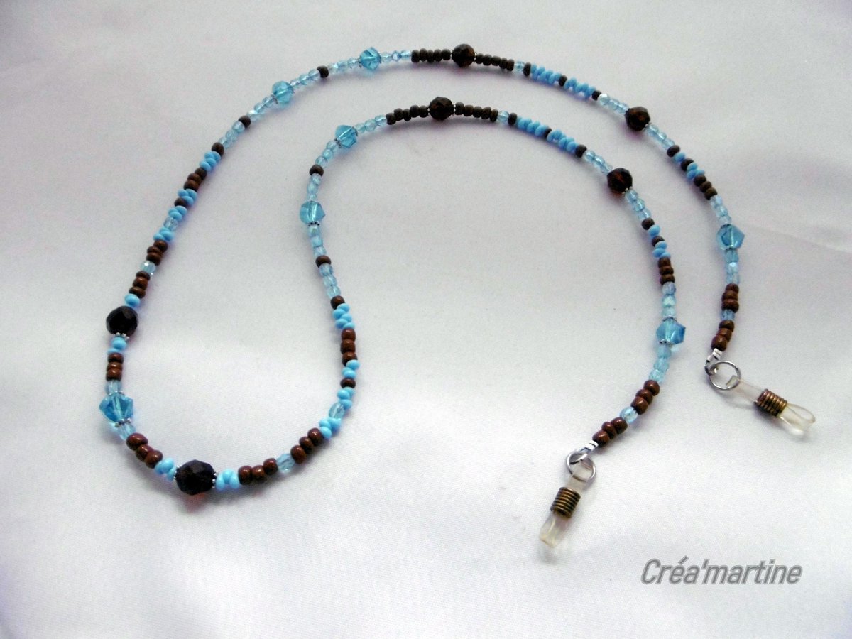 CreaFalip's tweet photo. Bonjour, -15% sur toutes ma #boutiqueetsy : Cordon de lunettes, perles en verre, unique, bleu, marron, accessoire de lunettes, bijou lunettes, bijou femme, fait à la main. https://t.co/PCfFexpxaV #bleu #marron #noel #cordonpourlunettes #cordonperlesenverre https://t.co/oSWqKi4UWO