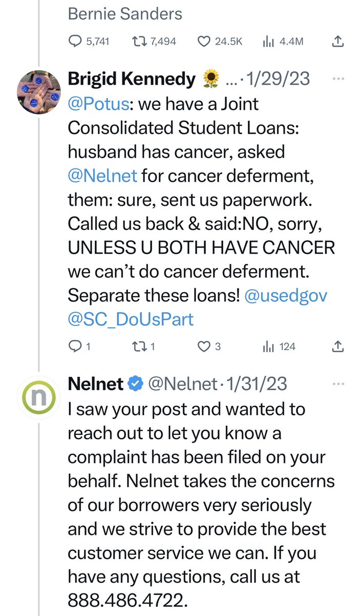 @Nelnet so, five months later and still nothing. No one from Nelnet reached out other then this pubic tweet. Zero. This is typical. @SC_DoUsPart @CFPB