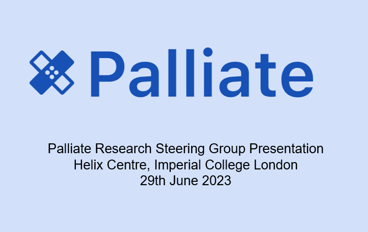 Stephthepsych's tweet photo. Fantastic to chair the first steering group meeting for the Palliate study based @helixcentre. An excellent demonstration of the value of bringing researchers, clinicians and patients/carers together to oversee a much needed study on carer administered medication at end-of-life. https://t.co/s7kYX7bT75