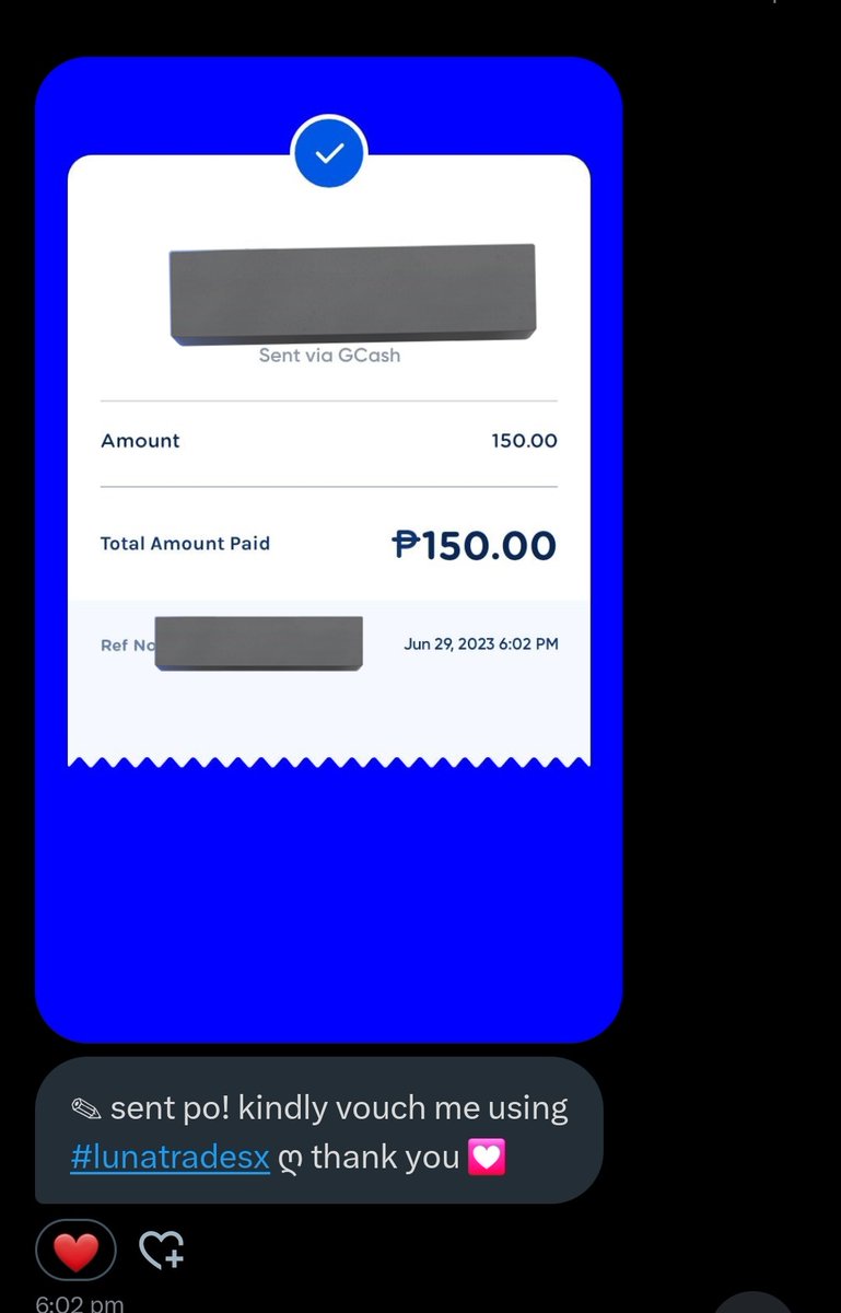 thank you so much for the smooth transaction <a href="/lunatradesx/">luna || open paypal to gcash trade 📥</a> !! till next timeee ~ #lunatradesx