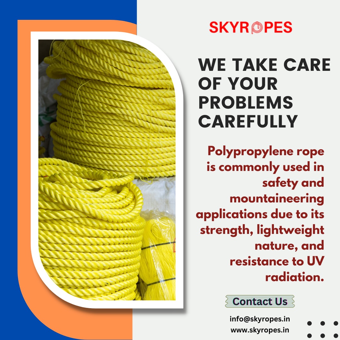 Elevate Your Ties with our Premium Polypropylene Ropes! 🌟✨ 

#PolypropyleneRopes #StrengthandVersatility #BuilttoLast #UnleashYourPotential #ConquerNewHorizons #IndustrialAdventures