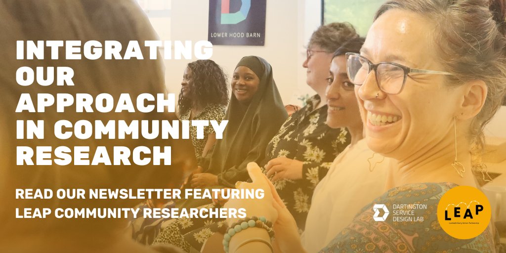 DartingtonSDL's tweet photo. ⚡️June newsletter out now!⚡️

This month we're sharing #reflections &amp; #learning from @LeapLambeth Community Research Team; hear more on:

📣Power-sharing with communities  
🗨️Involving people's voices in #research
🤗Building trust &amp; creating safe spaces

👉https://t.co/tOM2NzZLWt https://t.co/H0FphPVVfq