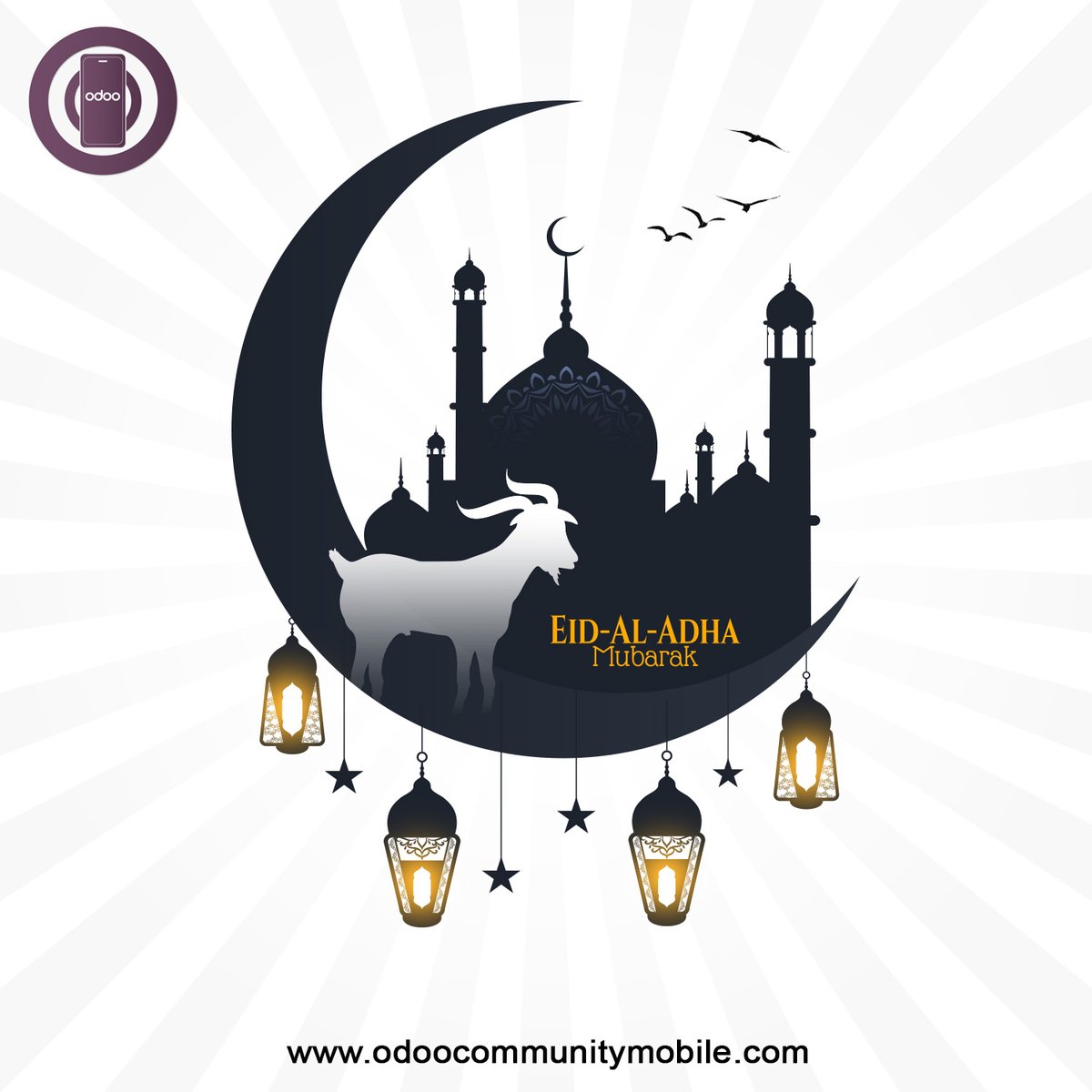 MobileOdoo's tweet photo. Eid Mubarak! May this special day bring peace, happiness, and prosperity to everyone.
#eid #eidmubarak #eid2023 #happiness #eidaladha #eidcelebrations #happyeidmubarak https://t.co/uFz1HkdgIE