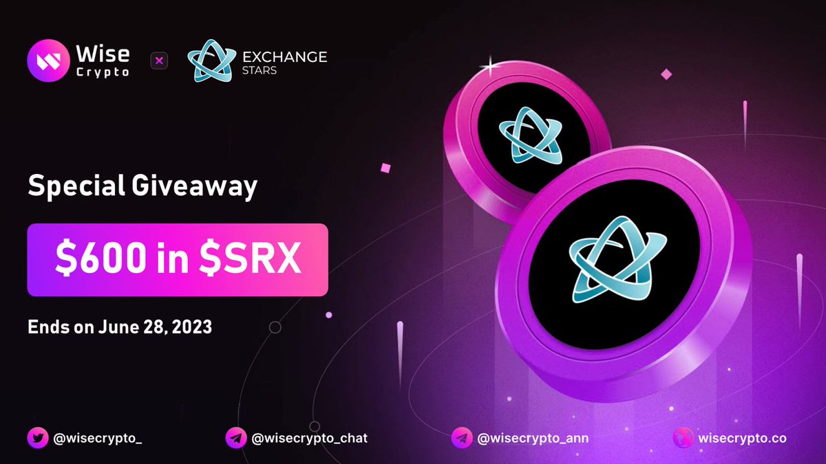 We continue with the prize distribution. 

This time, we have selected the best participants among all those who took part in the airdrop (gleam.io/ALhDP/wise-cry…).

More details  👇 👇👇 👇
t.me/STARS_COMPANY_…
