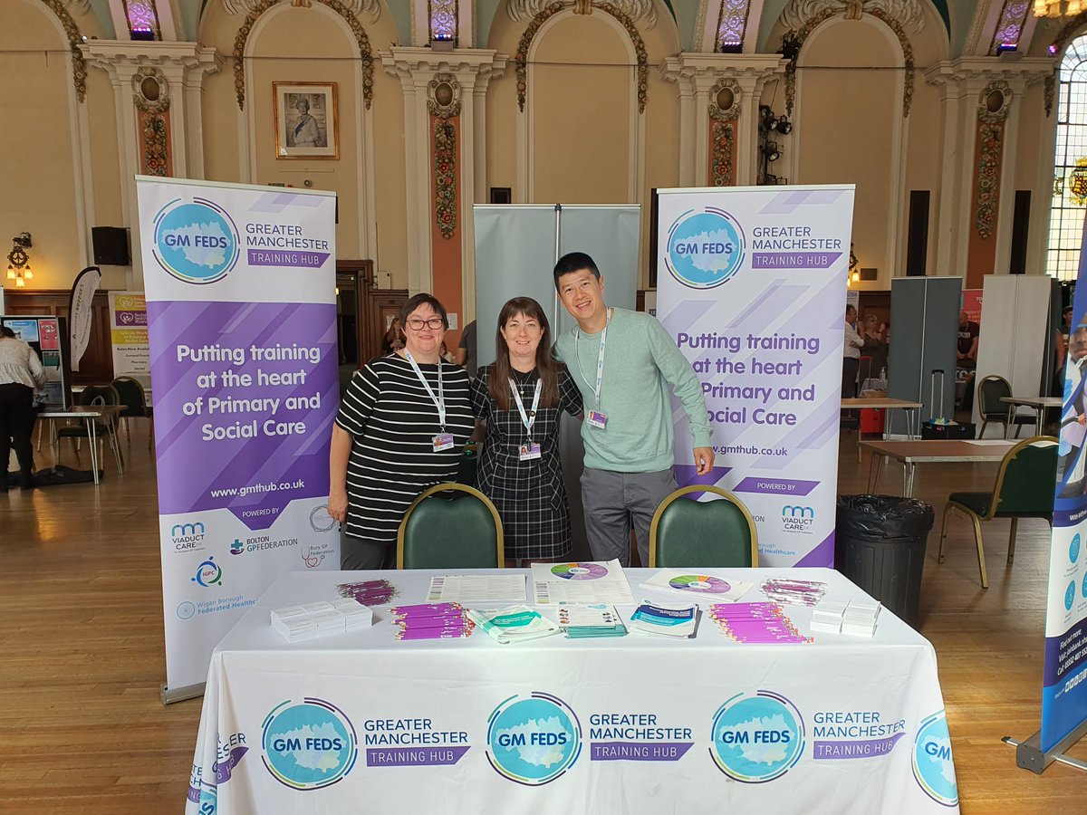 Greater Manchester Training Hub (@gmtrainhub) on Twitter photo We are hosting a stall at Stockport Health & Social Care recruitment event, chatting about the different opportunities available in primary and social care. 😊
#Training #Careers We are hosting a stall at Stockport Health & Social Care recruitment event, chatting about the different opportunities available in primary and social care. 😊
#Training #Careers