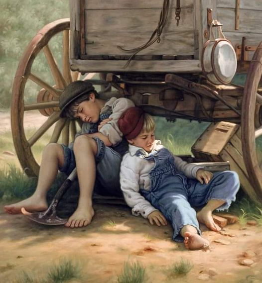 🎨" Sleeping children "
American Artist Mark Aryan 📷