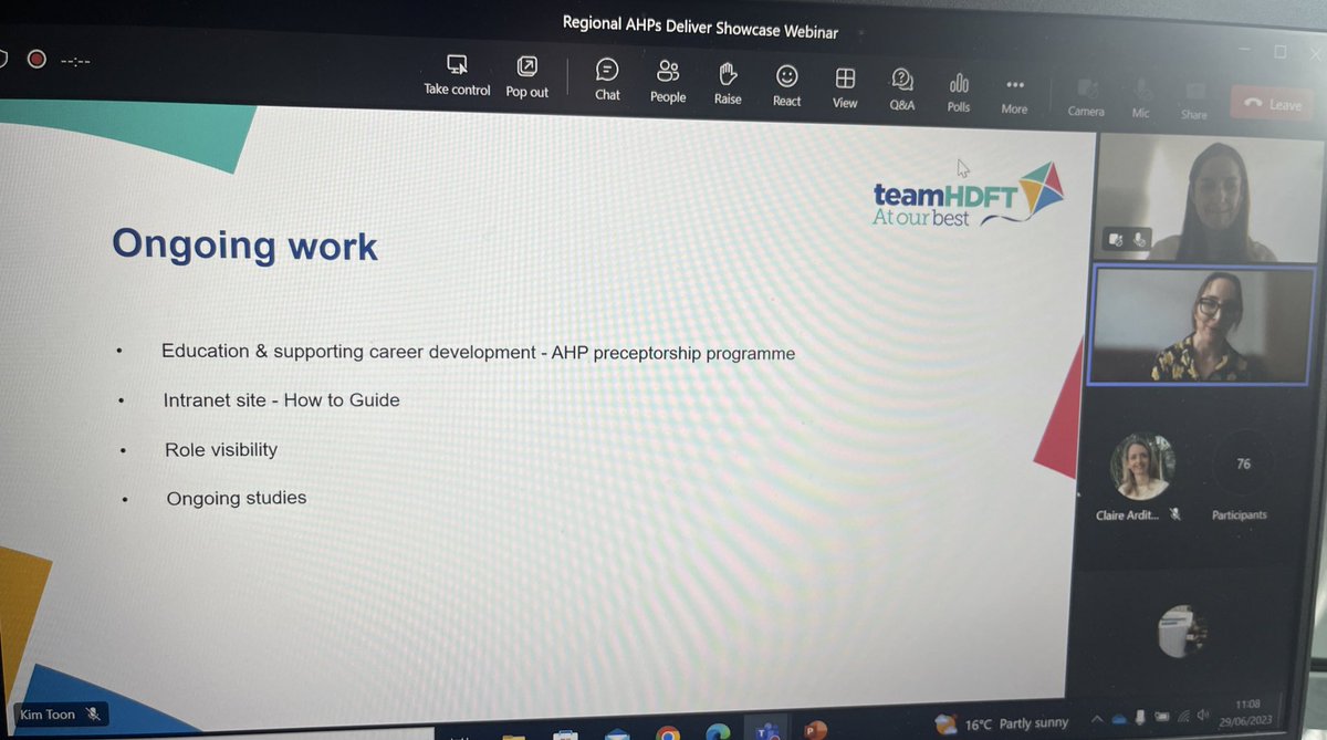 Feeding research into AHP preceptorships.. what a brilliant idea for embedding this as a core aspect of all roles from day one! And allows research skills learned as a student to be utilised in clinical practice #NEYAHPsDeliver #AHPsDeliver