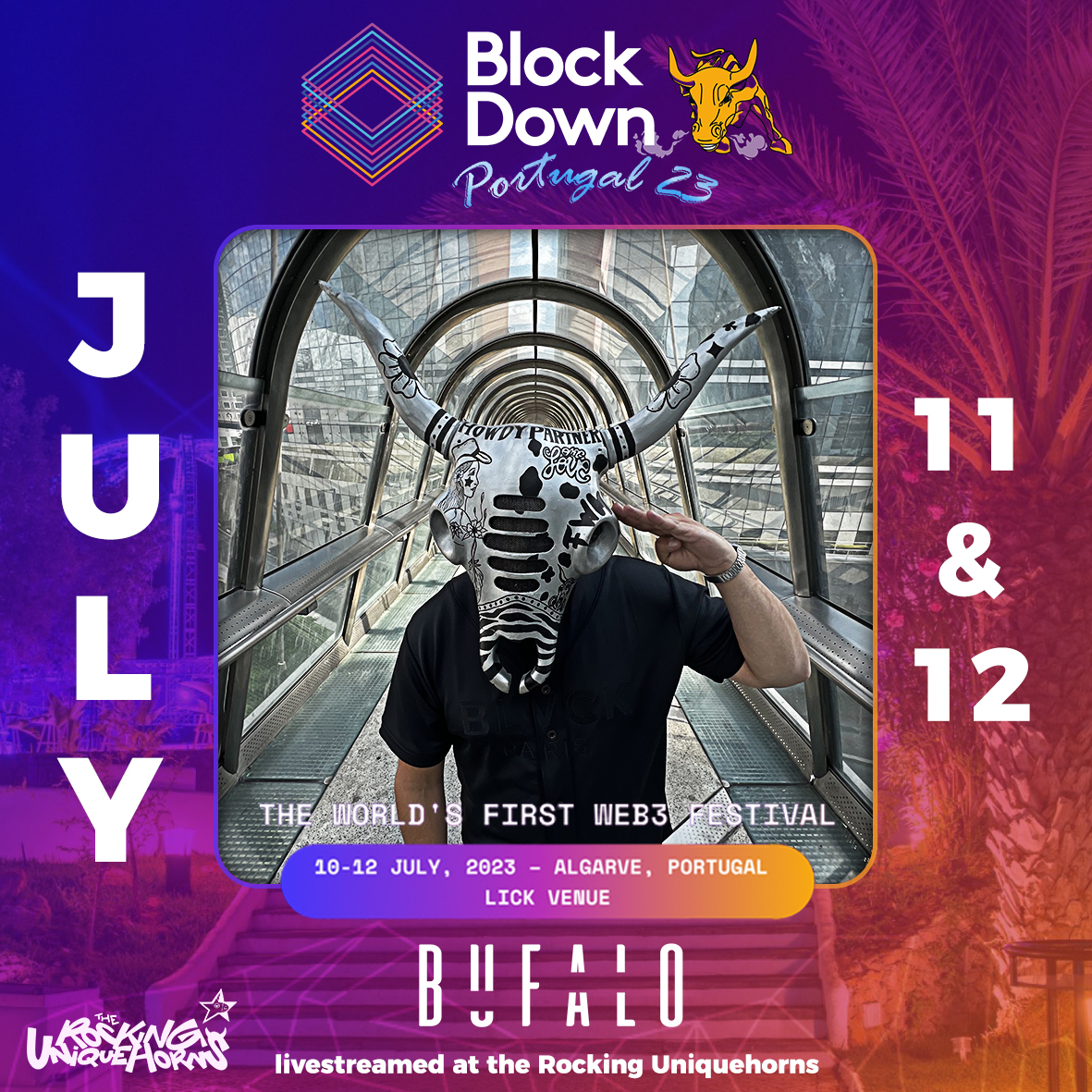 🎁🏖GIVEAWAY🏖🎁 
Wants to be a part of the world first's web3 festival, and see me perform in Algarve, Portugal on July 10-12th? listen up folks! 👇

Last year, i went to <a href="/BlockDownConf/">BlockDown Festival</a> and had the honor to perform in Croatia for an unbelievable adventure that we shared all