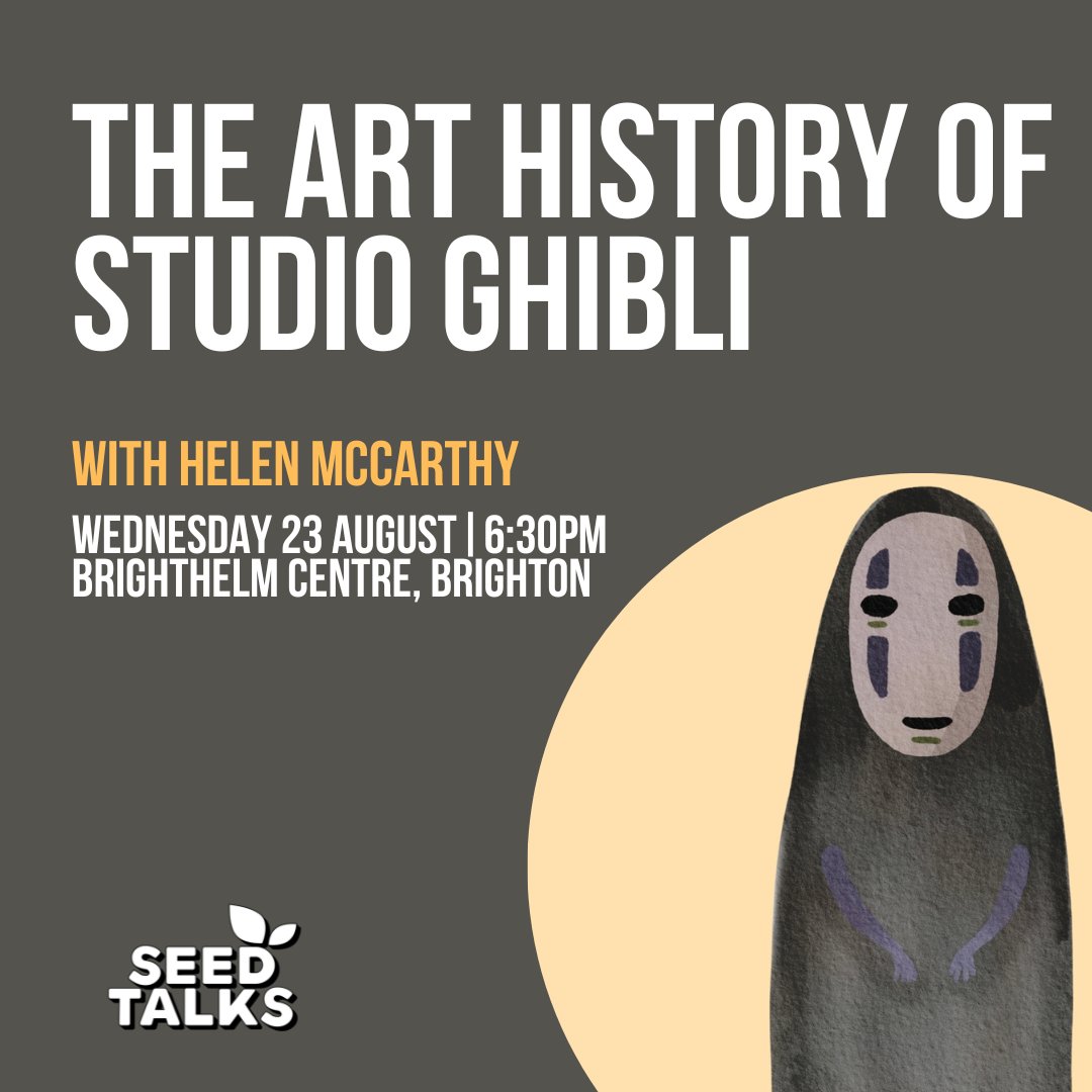 I'm taking my talk about the art history of #StudioGhibli to #Brighton in August. Please help me to spread the word - share this as widely as you can. I'll be at the Brighthelm Centre on 23 August - #anime fans and newbies equally welcome!