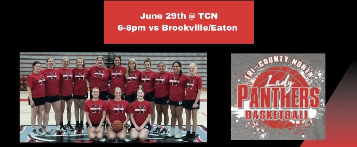 Come out and check out the Lady Panthers this evening Vs Eaton/Brookville🏀🐾 the games will begin at 6pm! <a href="/EatonGBB/">Eaton Girls B-Ball</a> <a href="/BVILLEATHLETICS/">Brookville Athletics</a> <a href="/TCN_Athletics/">TCN PANTHERS</a>