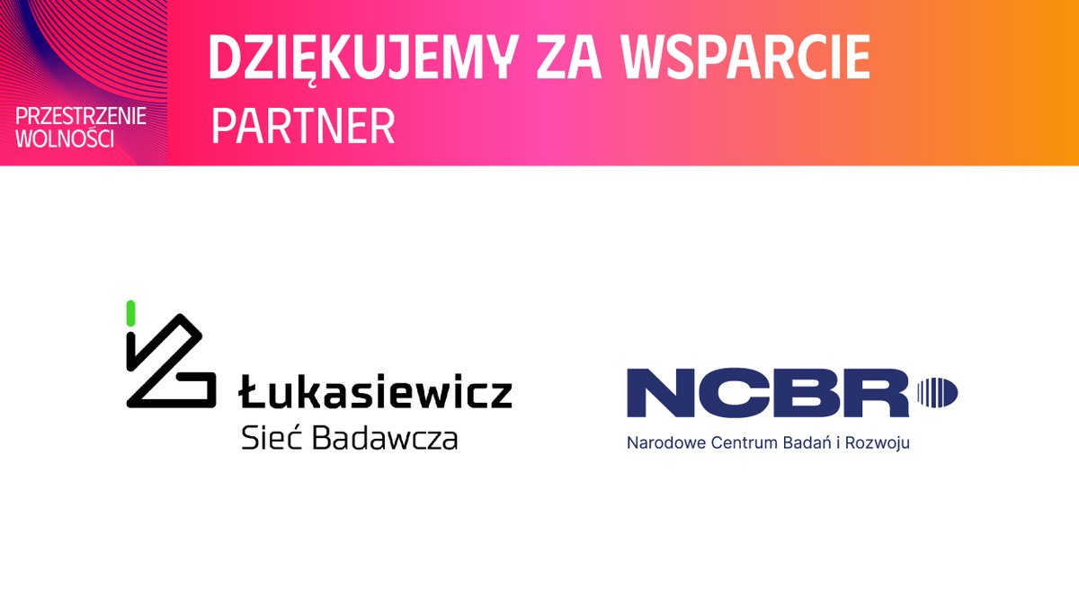 Dziękujemy Partnerom 8. edycji #Kongres590:
✅ <a href="/Lukasiewicz_pl/">Łukasiewicz</a>
✅ <a href="/NCBR_pl/">NCBR</a>
 
#PrzestrzenieWolności