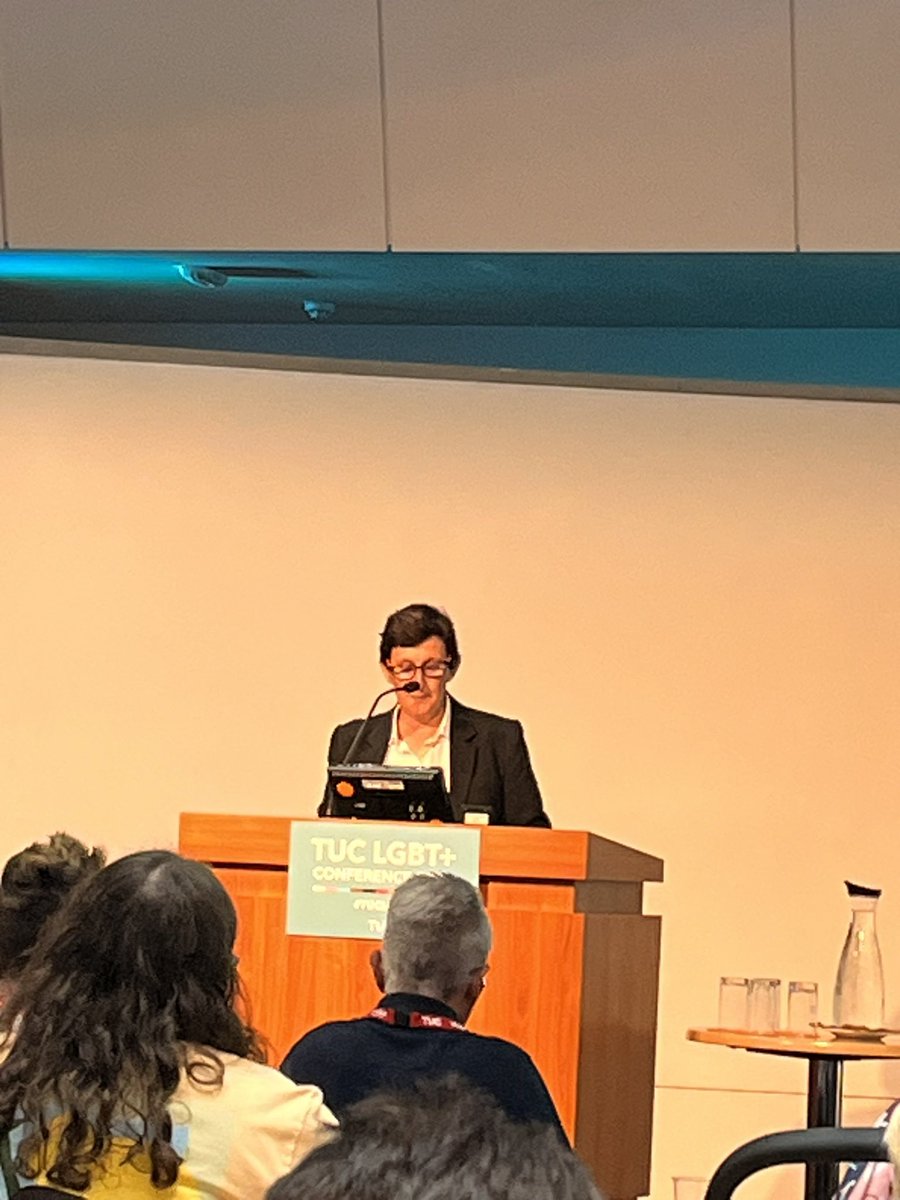 rob_lauder's tweet photo. Listening to @MariaExall speak at the @The_TUC LGBT+ conference 2023 with the @ProspectUnion delegation #TUCLGBT #tradeunionsfortransrights https://t.co/TZFjLsirKl