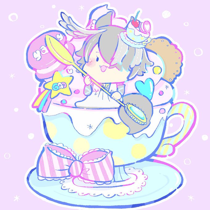 「animal ears macaron」 illustration images(Latest)