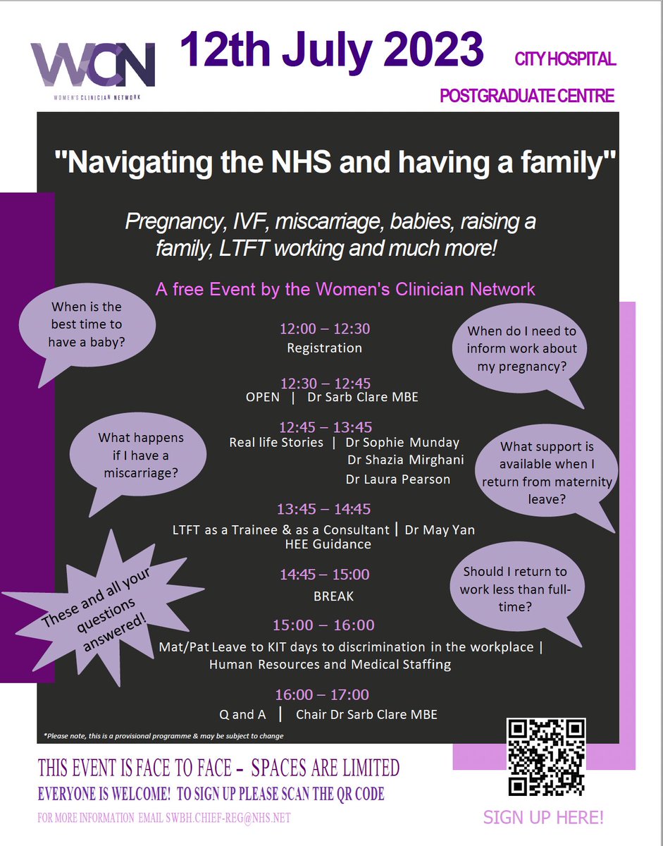 Sarb Clare MBE (@acutemedsarbc) on Twitter photo Last few spots left at our @WEWNetwork <a href="/SWBHnhs/">SWB NHS Trust</a> event on the 12th July "Navigating the NHS and having a family" - its free and will be a safe space to hear real life stories, what the HR processes are to the realities of balancing medicine and kids. Sign up! <a href="/EdwardFogden/">Edward Fogden</a> Last few spots left at our @WEWNetwork <a href="/SWBHnhs/">SWB NHS Trust</a> event on the 12th July "Navigating the NHS and having a family" - its free and will be a safe space to hear real life stories, what the HR processes are to the realities of balancing medicine and kids. Sign up! <a href="/EdwardFogden/">Edward Fogden</a>