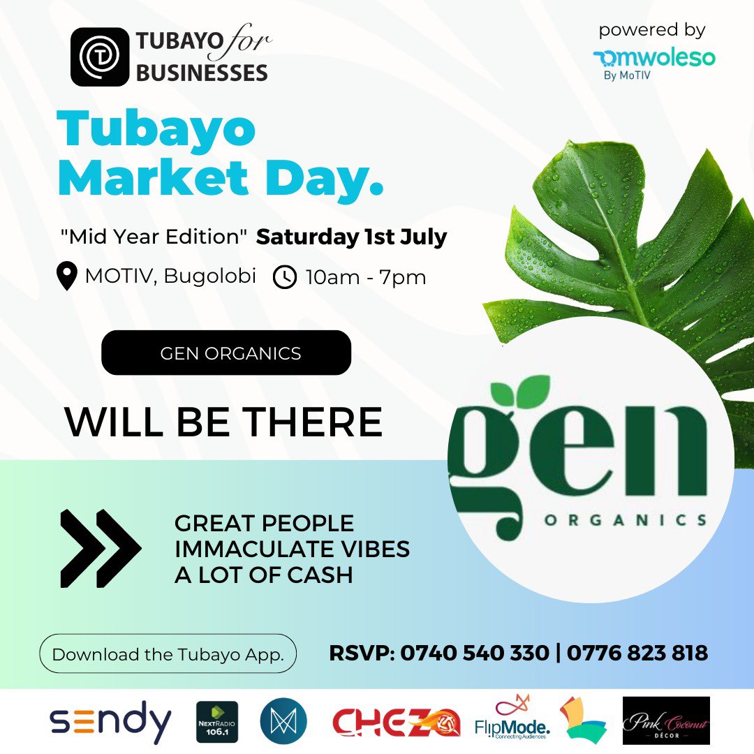 Join us on July 1st @tubayotravel and let our team of experts guide you towards healthier, Eczema free, glowing skin. Get ready for a transformative skincare experience! See you there! 🌺 #TubayoMarketDay #GenOrganics #KokonoCribs #SkincareRevolution