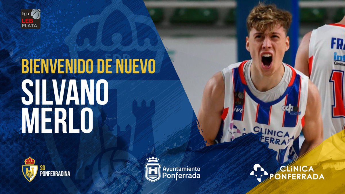 🚨 OFICIAL | Silvano “Chivi” Merlo nuevo jugador del Clínica Ponferrada SDP para la temporada 2023/24.

🏀 El joven jugador argentino vuelve a casa para seguir creciendo como jugador y aportar su energía al equipo

🔗👉 ciudaddeponferrada.com/silvano-merlo-…

#SoñarMásAlto #SomosSDP