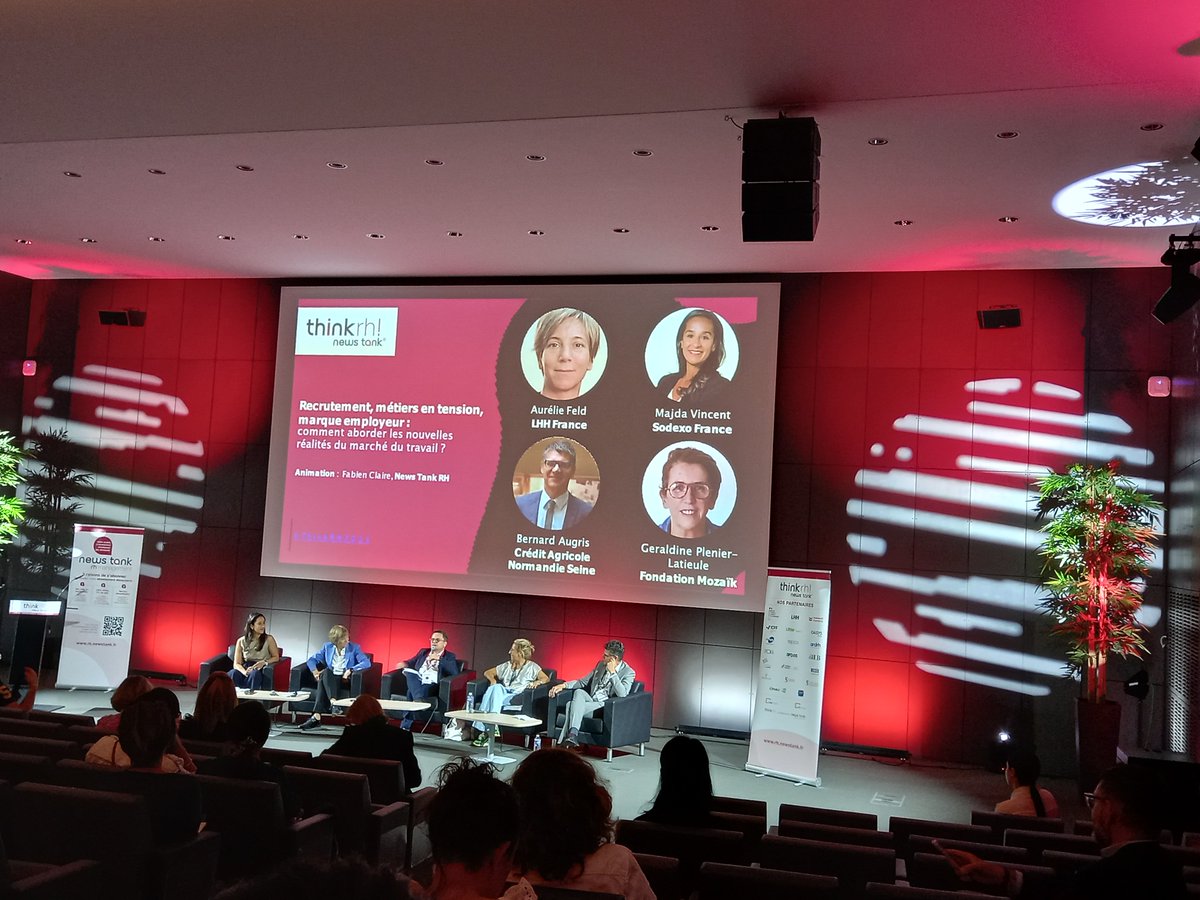AngelineBaude's tweet photo. #ThinkRH2023 Recrutement, métiers en tension, marque employeur https://t.co/j20Ei2u0bX